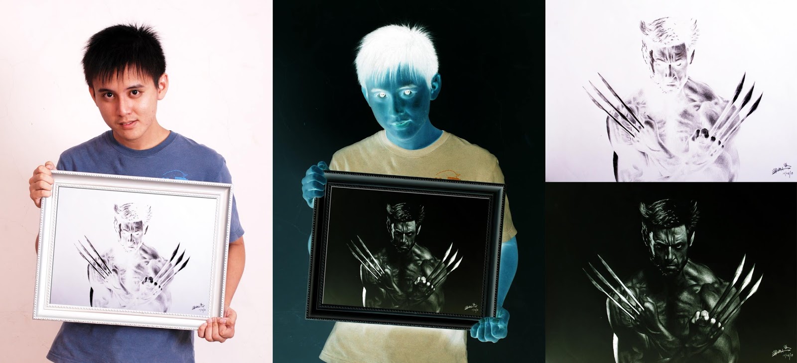 1600x729 Artist Inverts Colors Of His Pencil Sketches To Resemble Photo - Negative Sketch