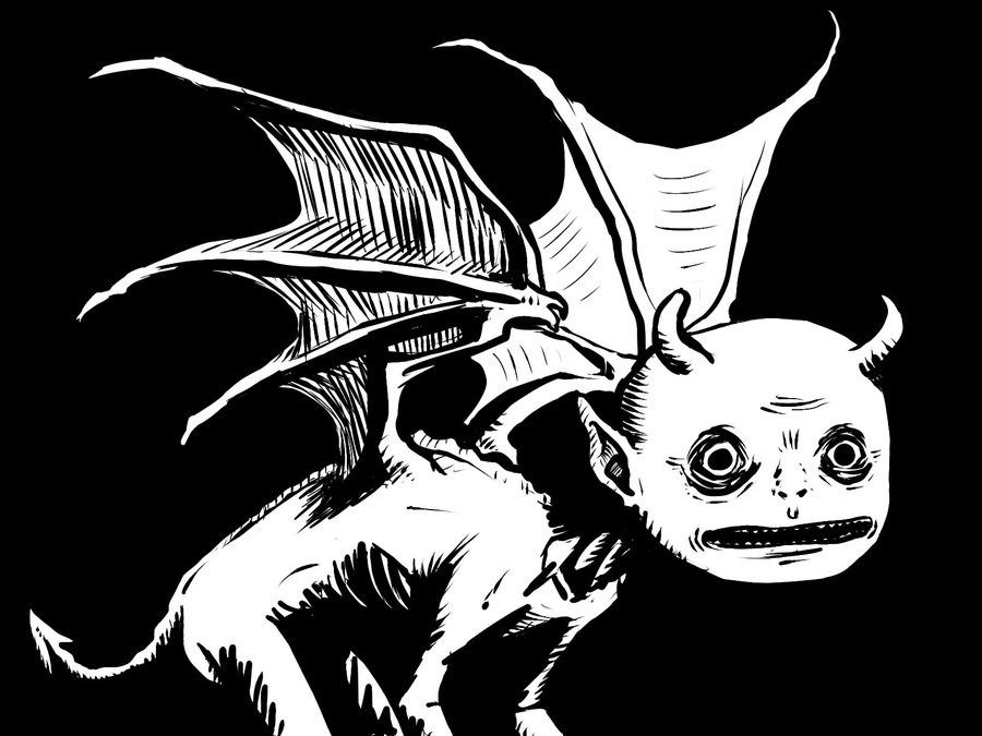 900x675 Little Devil Sketch By Sacerdote Negro - Negro Sketch