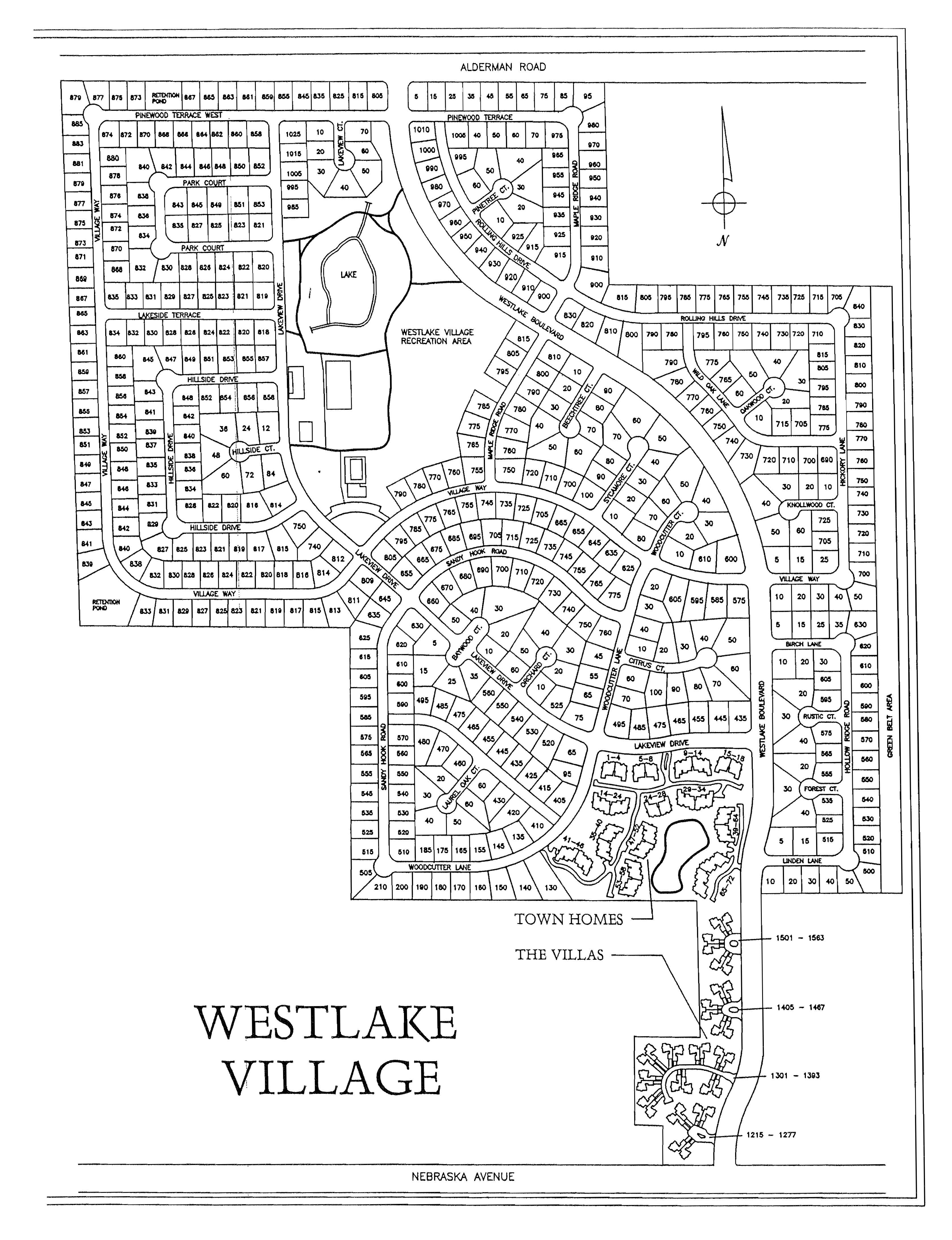 3349x4362 Westlake Village Neighborhood Map Sketch Tampa Bay Realty Team - Neighborhood Sketch