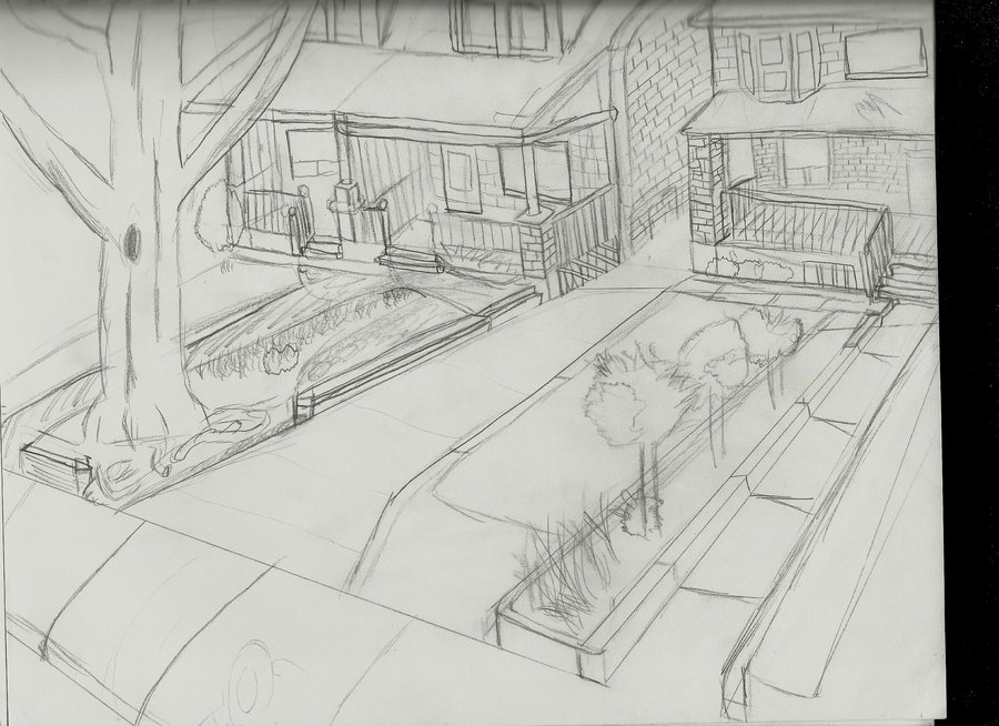 900x654 Neighborhood Sketch By Masterx Con - Neighborhood Sketch