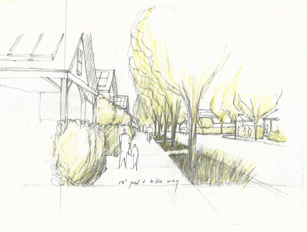 1030x778 Cornerstone Development Company Design - Neighborhood Sketch