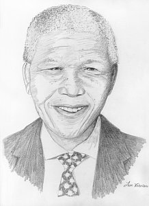 218x300 Nelson Mandela Drawings Fine Art America - Nelson Mandela Sketch