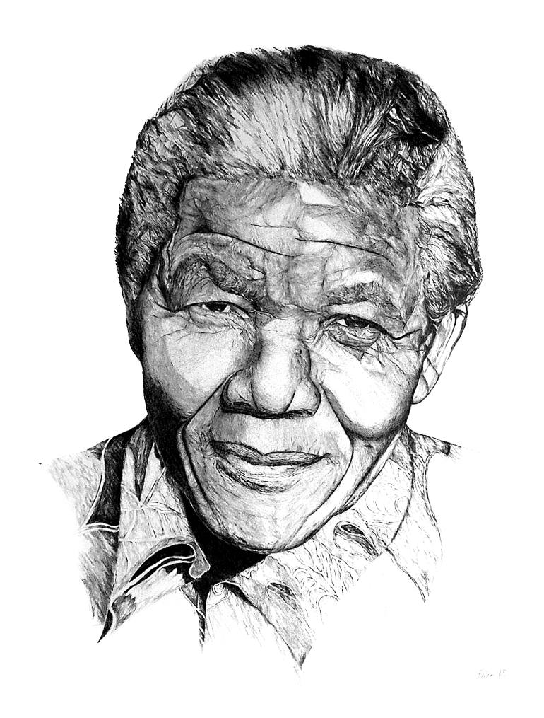 Nelson Mandela Sketch At Explore Collection Of