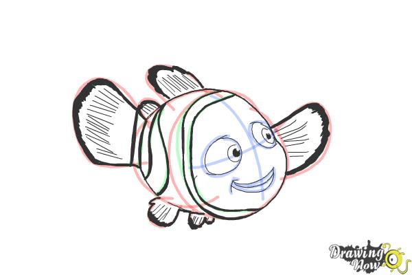 600x400 How To Draw Nemo Step By Step - Nemo Sketch