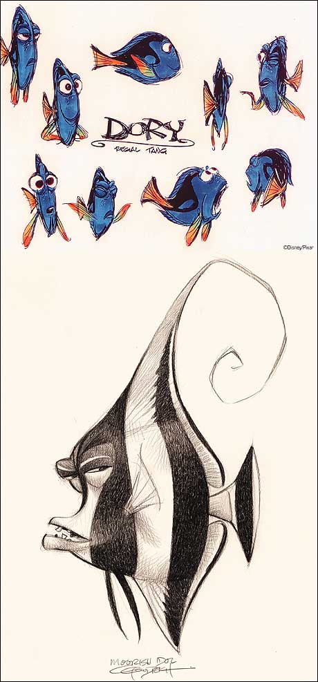 460x987 Concept Sketches Finding Nemo Know Your Meme - Nemo Sketch