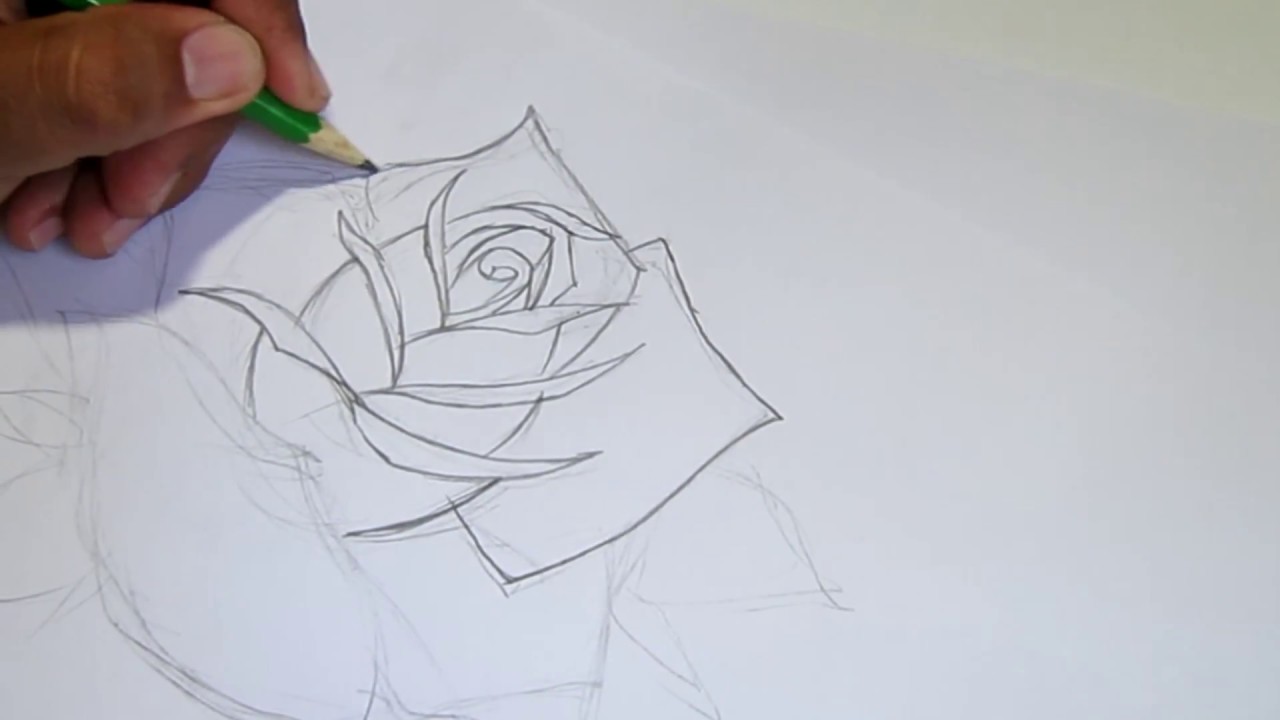 1280x720 How To Draw Neotraditional Rose - Neo Traditional Sketch