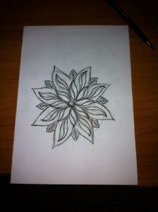 224x300 Botanical Sketch Tattoo Awesome Flower Sketch Lotus Sketch Neo - Neo Traditional Sketch