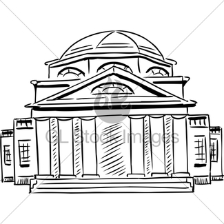 325x325 Neoclassical Building With Obscured Doorway Gl Stock Images - Neoclassical Sketch