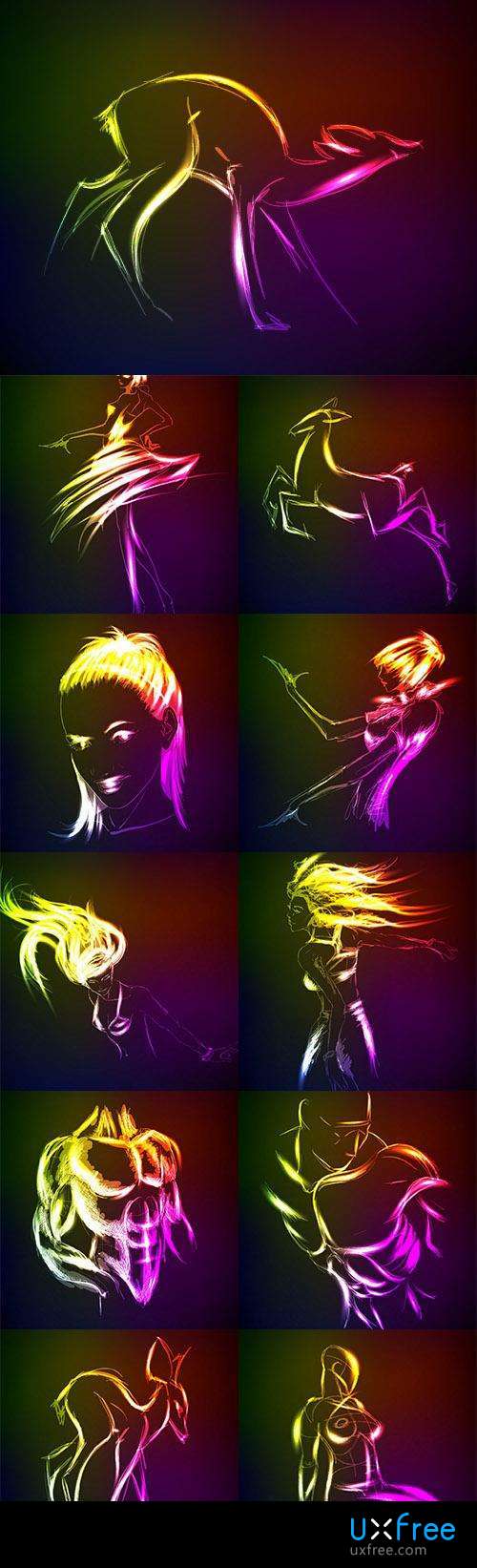 500x1643 Neon Sketch - Neon Sketch