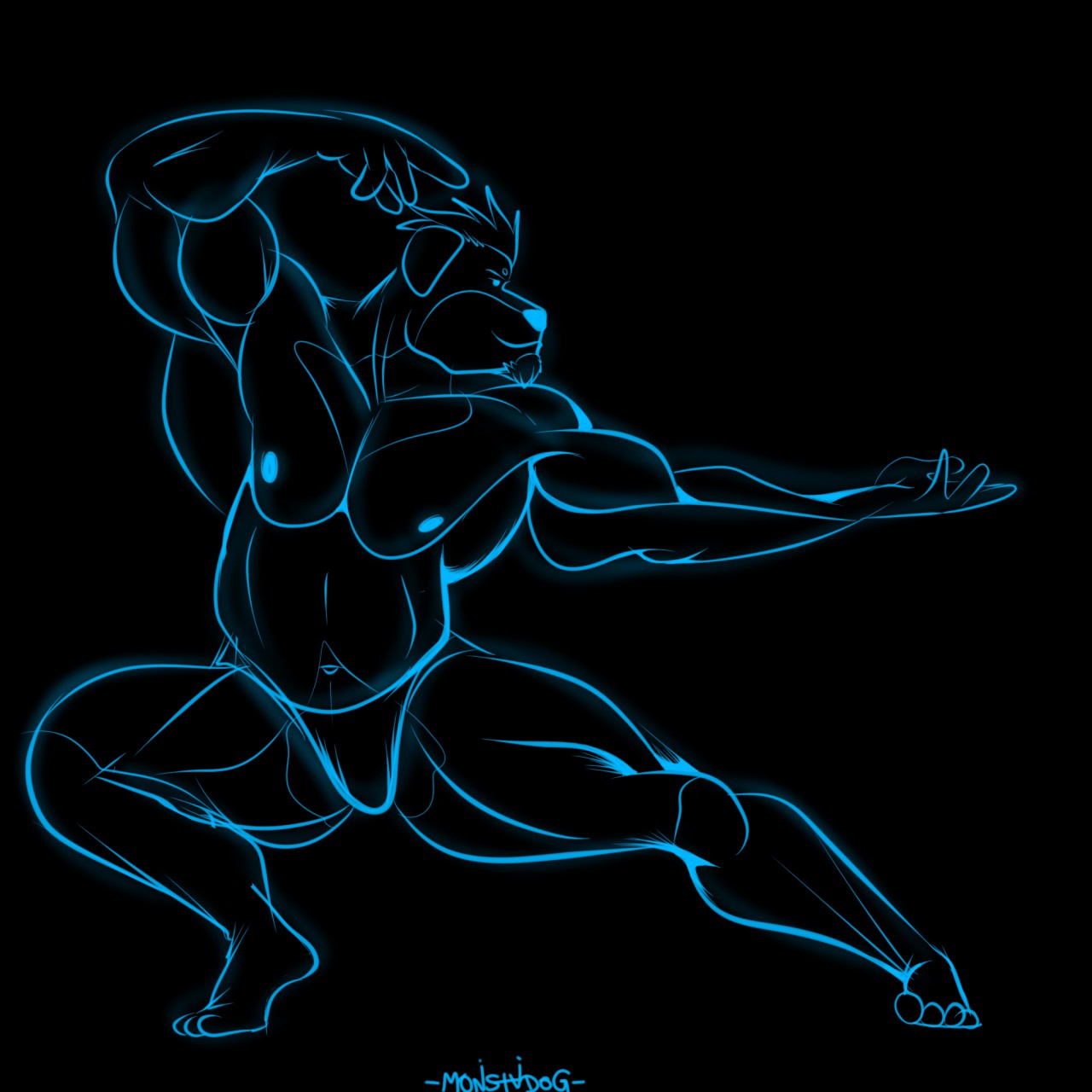 1280x1280 Neon Sketch By Doger - Neon Sketch