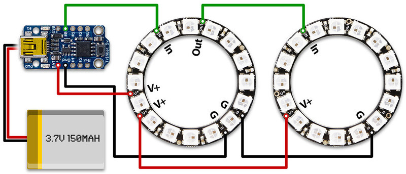 800x344 Overview Kaleidoscope Eyes (Trinket Powered Neopixel Led Ring - Neopixel Ring Sketch