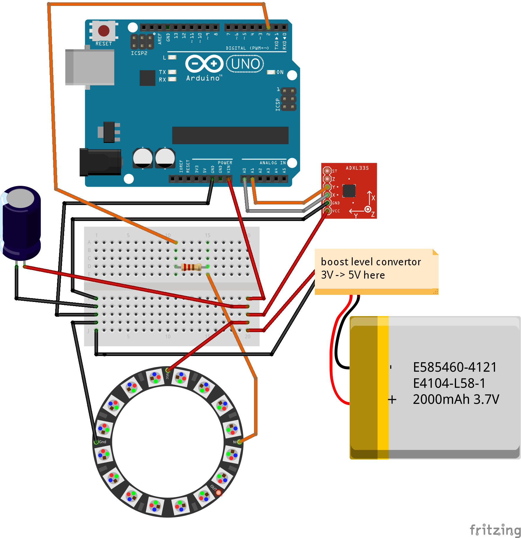 1764x1821 Visualize Gravitation Effect With Neopixel Ring And Accelerometer - Neopixel Ring Sketch