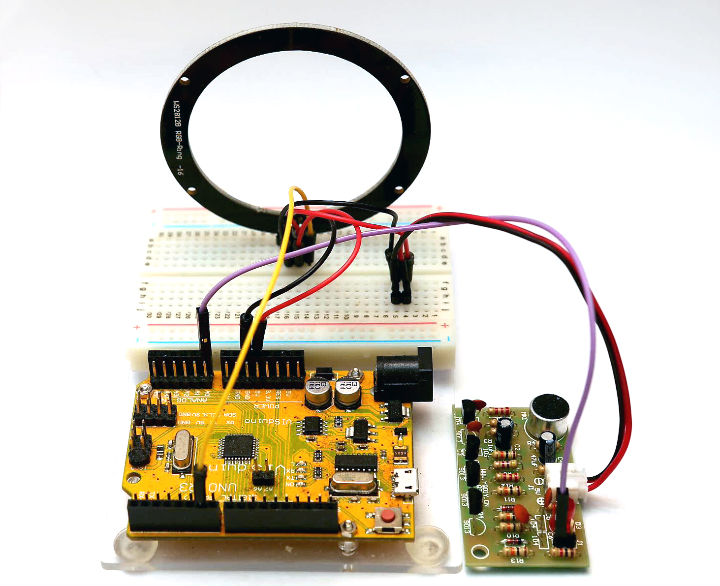 1463x1191 Clap Switch Sound Sensor Diy Kit Neopixel Ring Display Rydepier - Neopixel Sketch