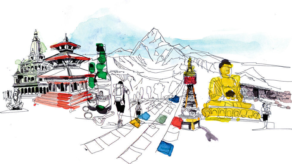 Nepal Sketch at Explore collection of Nepal Sketch