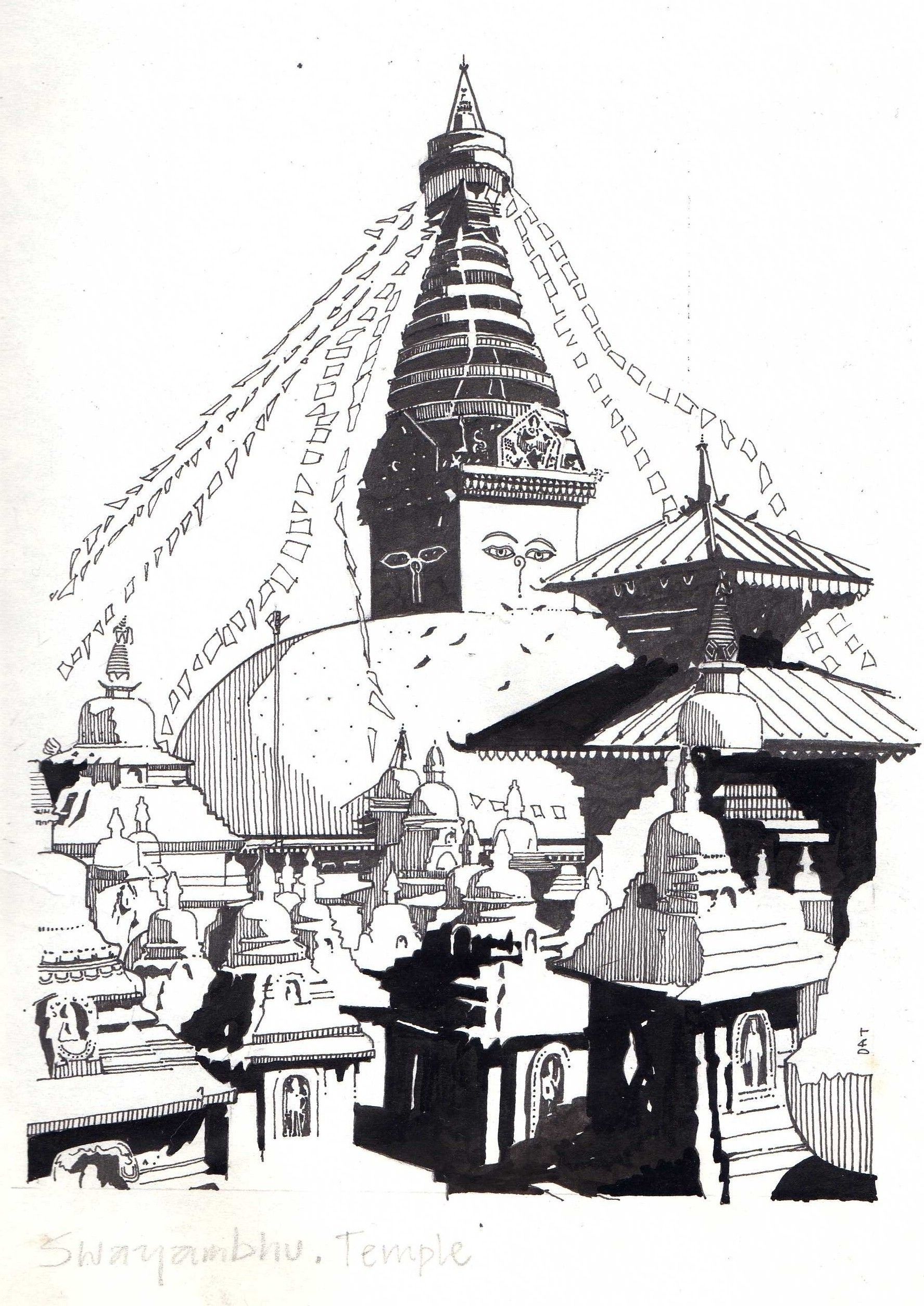 Nepal Sketch at Explore collection of Nepal Sketch