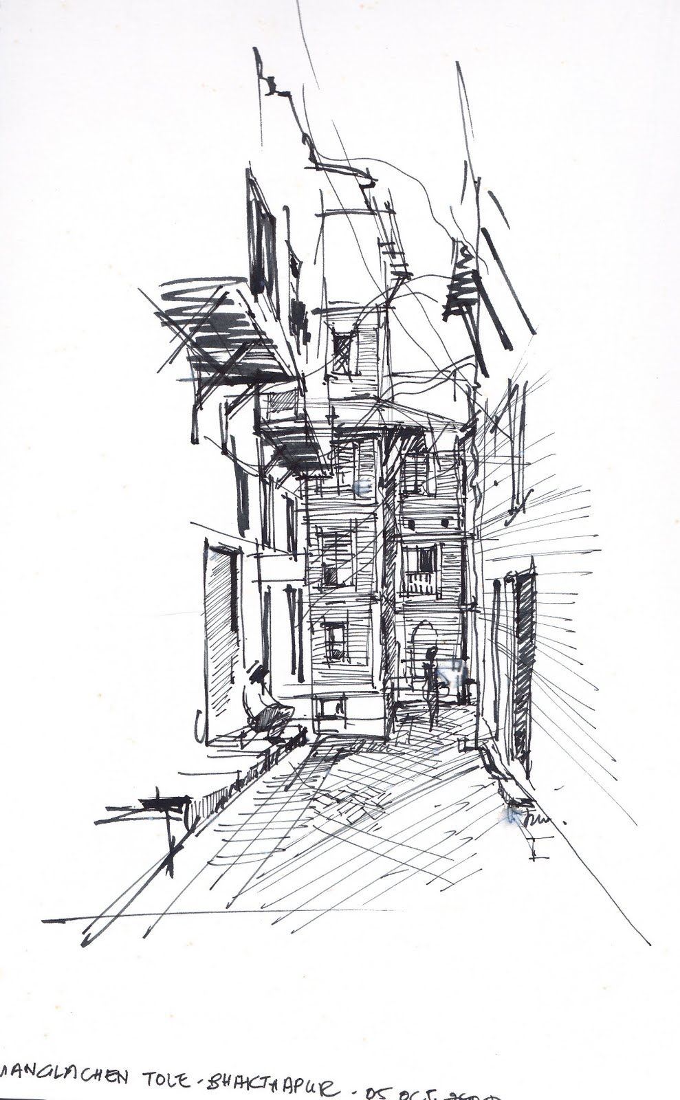 989x1600 Urban Sketchers Singapore Nepal Series - Nepal Sketch