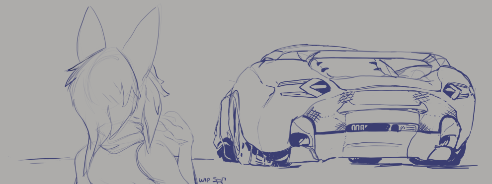 990x371 Neptune Sketch (Wip) By Swiftreynard - Neptune Sketch