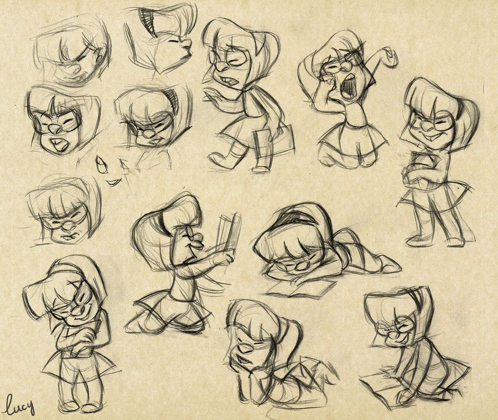 973x821 Nerd Girl Sketch By Lucyelva Expressions Mimika - Nerd Girl Sketch