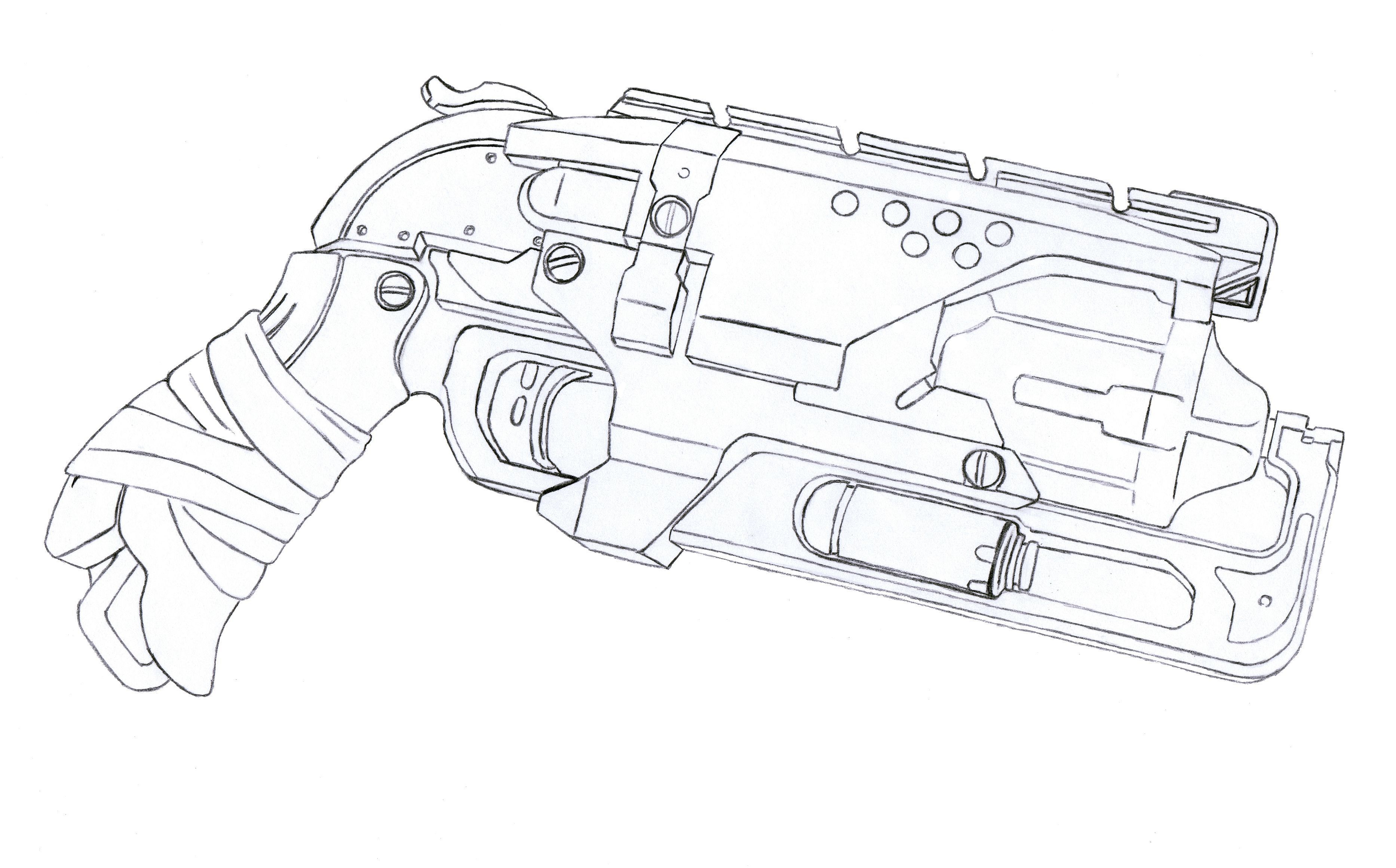 Nerf Gun Sketch at Explore collection