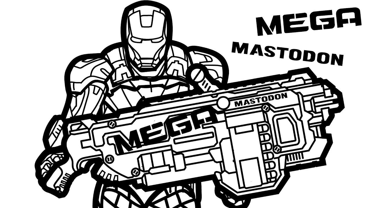 Nerf Gun Sketch at PaintingValley.com | Explore collection of Nerf Gun