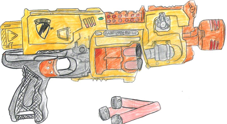 Nerf Gun Sketch At Paintingvalley Com Explore Collection Of Nerf