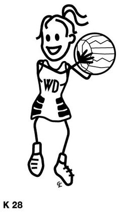 236x417 The 18 Best N E T B A L L Images Netball Quotes - Netball Sketch