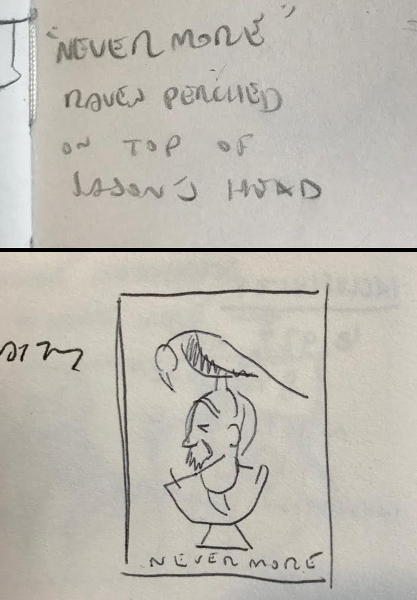 610x876 Nevermore, An Epic Journey Dave Murray - Nevermore Sketch