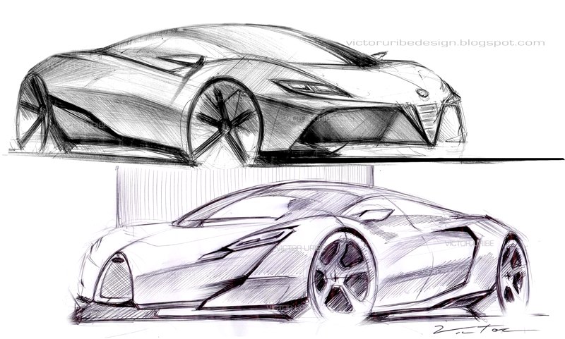 800x481 New Cars Zone Pen Sketches. - New Car Sketch