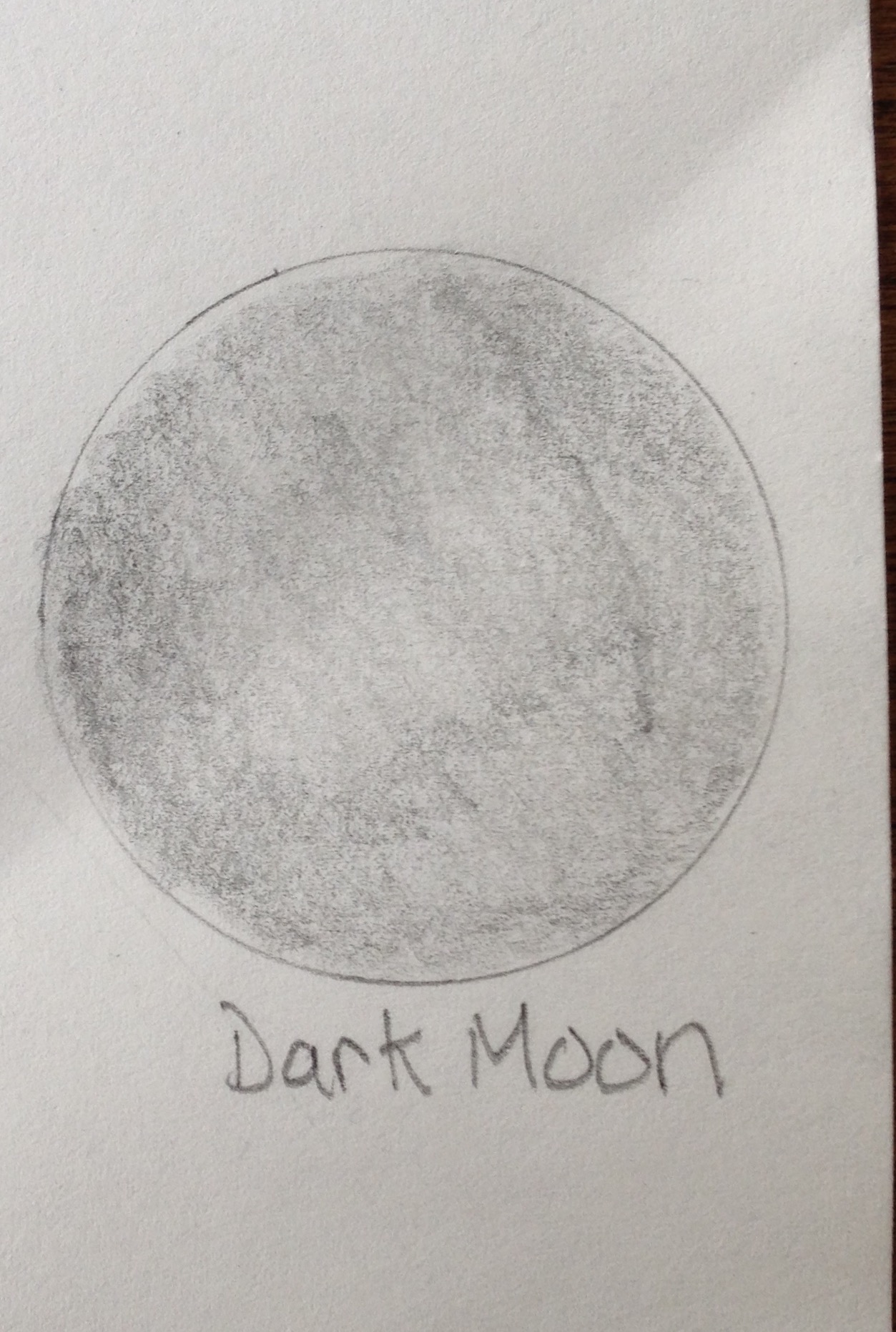 1253x1863 The Moon And Her Phases Element - New Moon Sketch