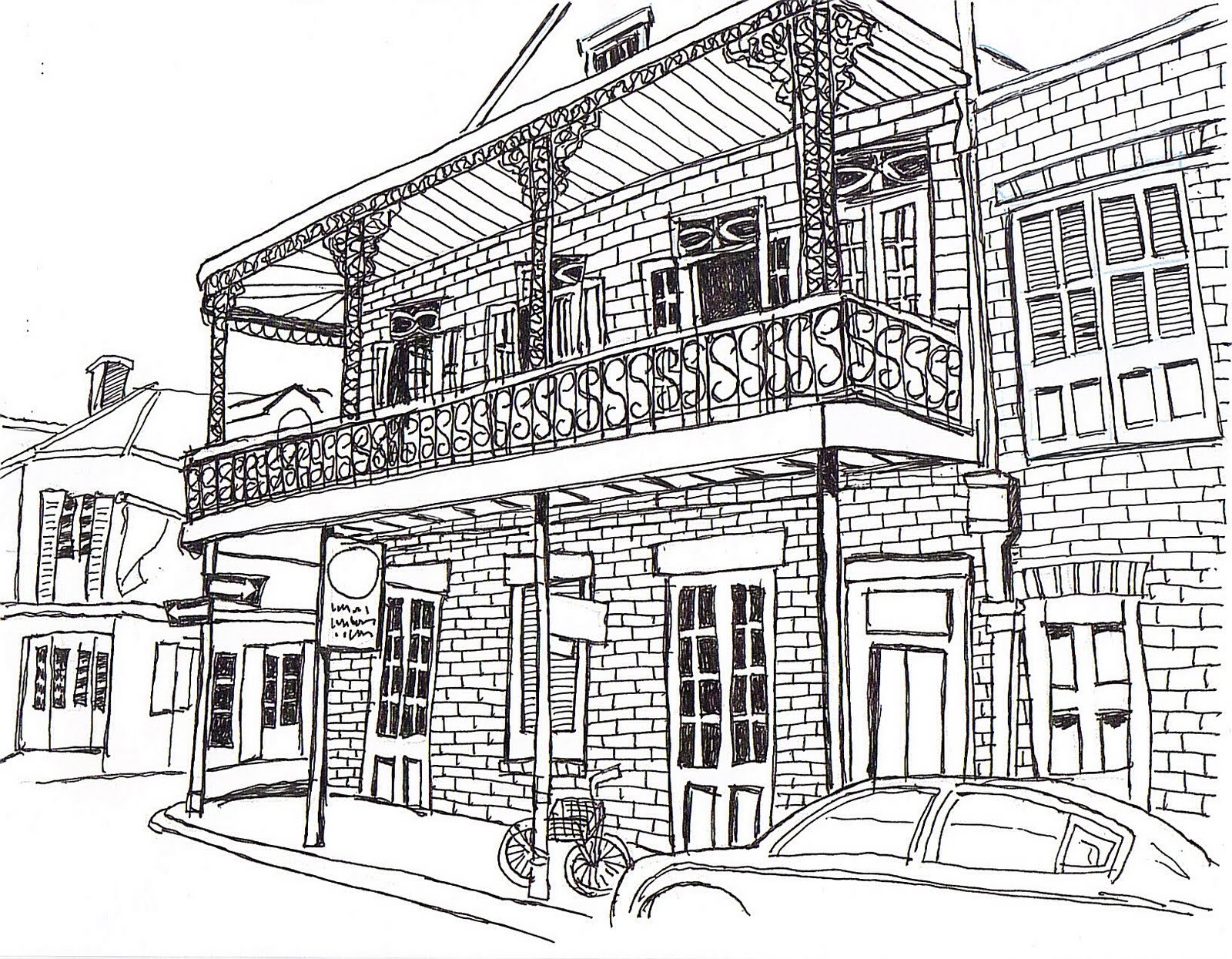 1600x1245 Mike Davis - New Orleans Sketches