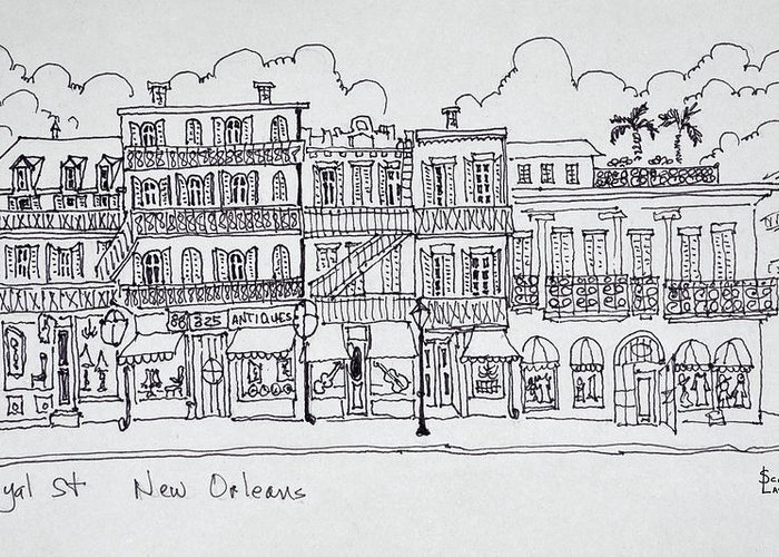 700x500 Pen And Ink New Orleans Art Fine Art America - New Orleans Sketches