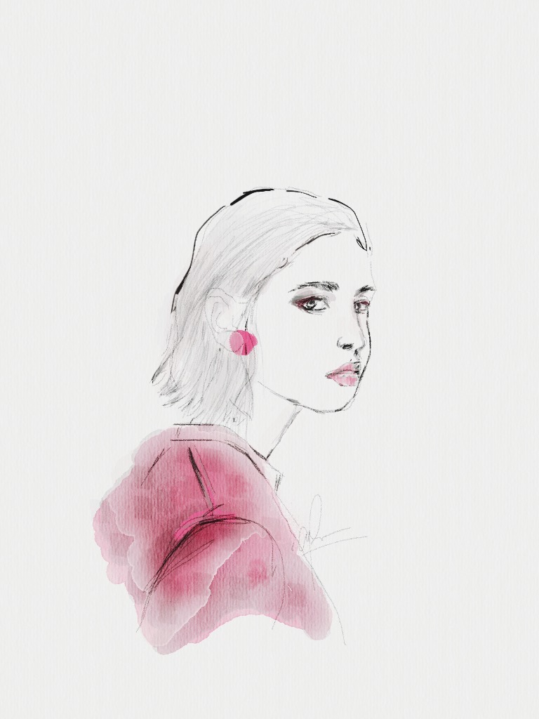 768x1024 Fashion Illustration New Sketch App Ruly Muse - New Sketch