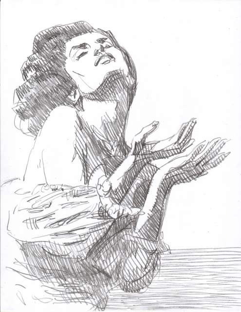 495x640 New Sketch Olivia Feels Rain Artwork By D. B. Clemons - New Sketch