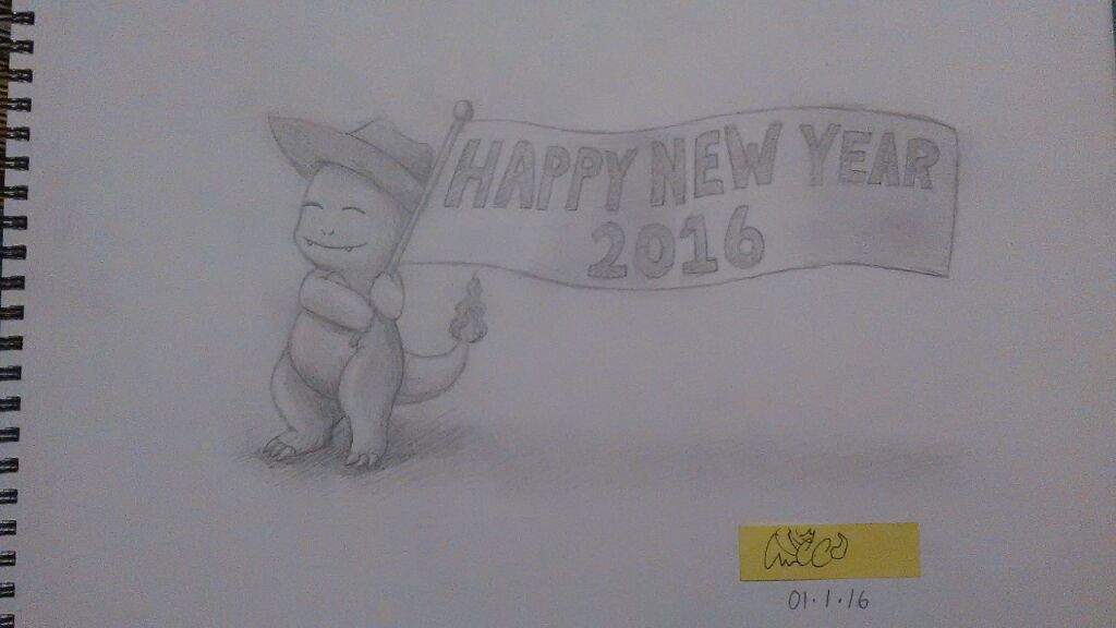 1024x576 Happy New Year Sketch Amino - New Year Sketch