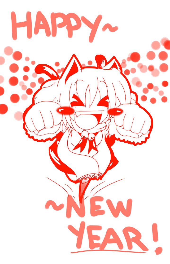 719x1111 Happy New Year Sketch By Hungrysohma16 - New Year Sketch