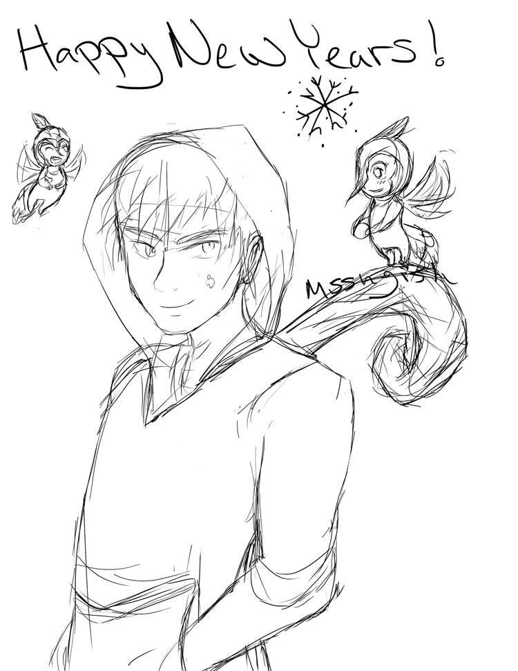 750x971 Jack Frost Sketch Happy New Years! By Missmgish - New Year Sketch