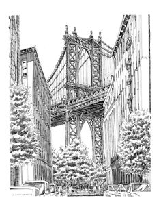 236x305 64 Best Sketches Of City Life - New York Building Sketch