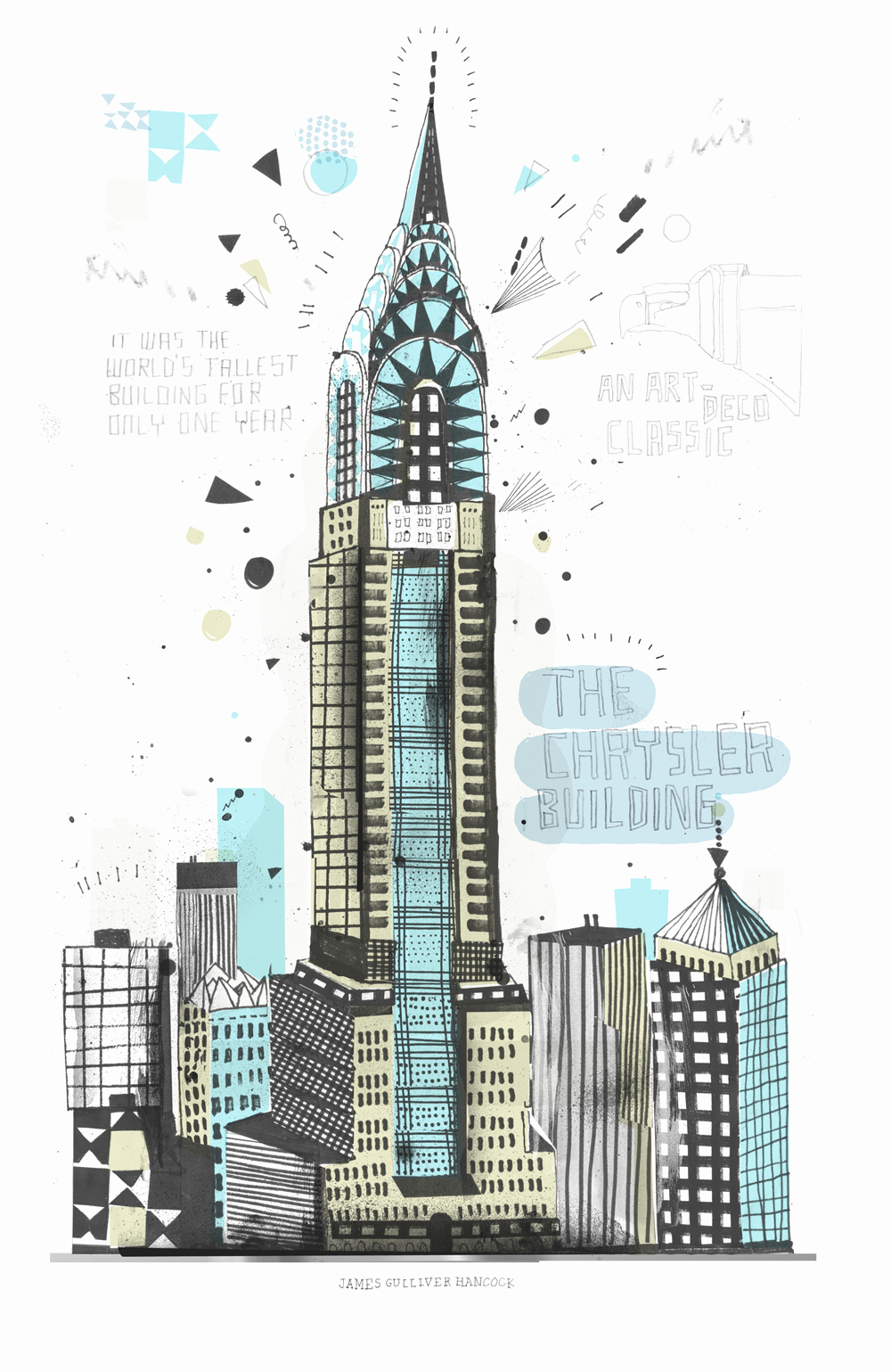 1000x1539 Building Sketch One Mans Quest To Draw 900000 Buildings In New - New York Building Sketch