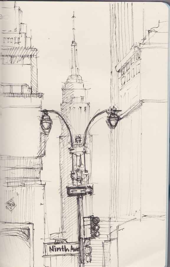 576x900 New York Street Sketch March 2014 1 - New York Sketch