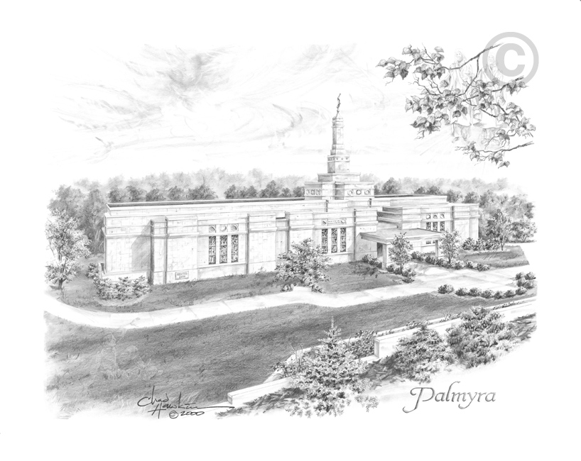 818x650 Palmyra New York Temple - New York Sketch