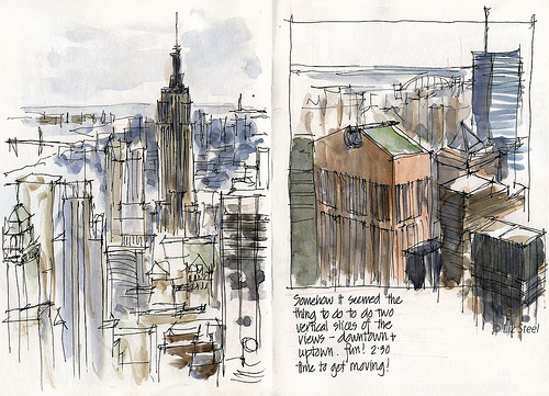 500x361 Sketching Architecture New York Sketches - New York Sketch