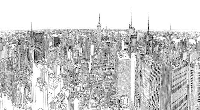 New York Skyline Sketch At Paintingvalley.com 