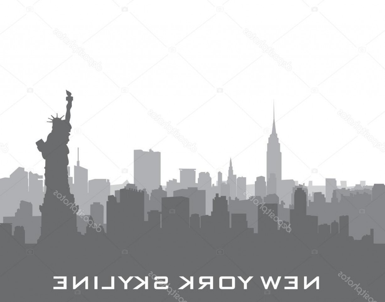 1227x964 Stock Illustration New York Skyline Sketch Lazttweet - New York Skyline Sketch