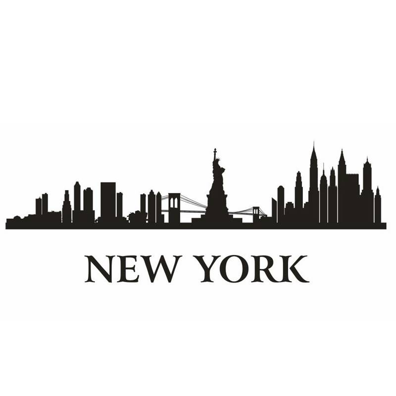 New York Skyline Sketch at PaintingValley.com | Explore collection of ...