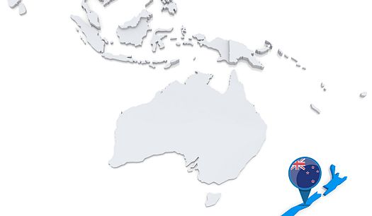 525x306 New Zealand Facts, Capital City, Currency, Flag, Language - New Zealand Map Sketch