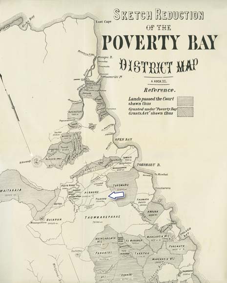 465x580 Sketch Map Of Poverty Bay, 1877 Early Mapping Te Ara - New Zealand Map Sketch