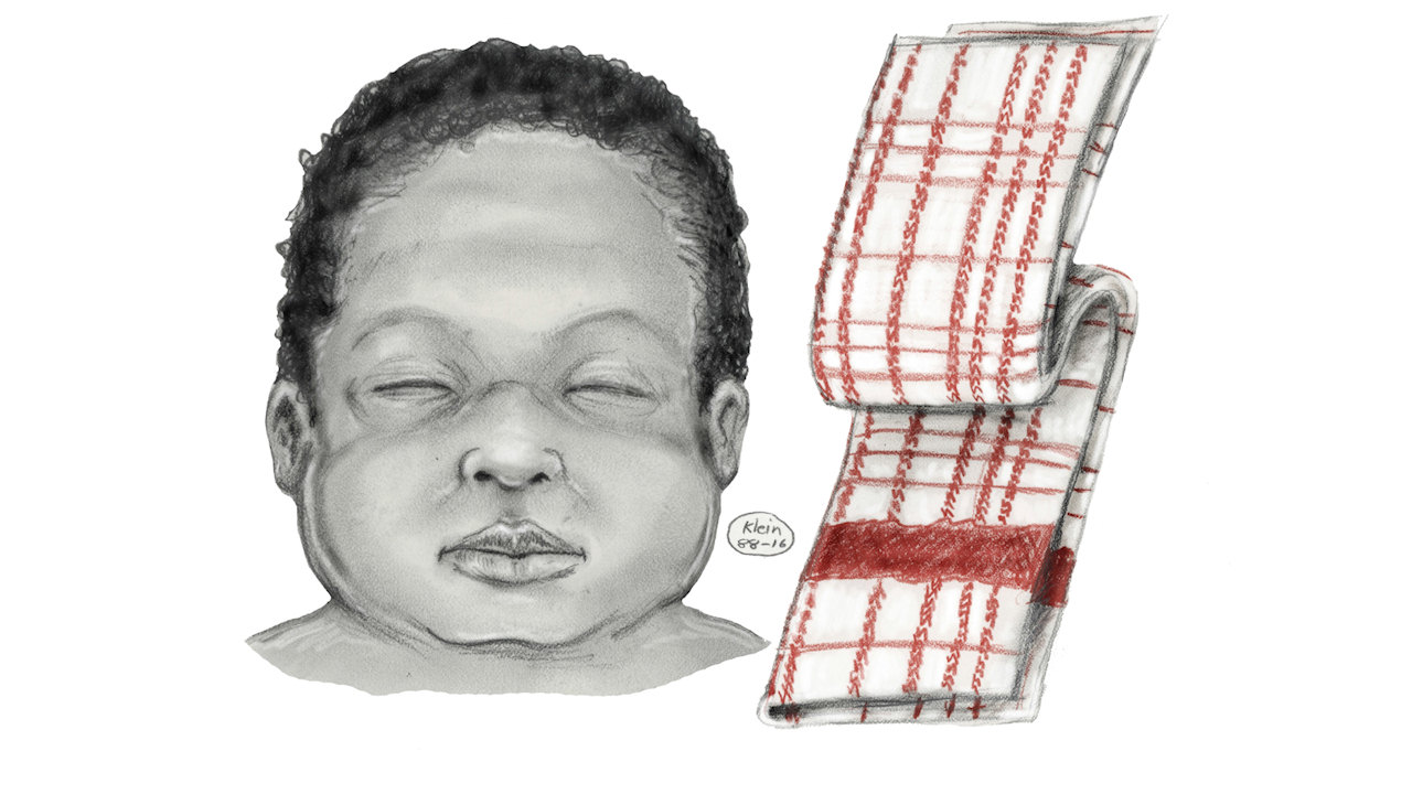 1280x720 Nypd Releases New Sketch Of Newborn Girl In 1993 Crown Heights - Newborn Sketch