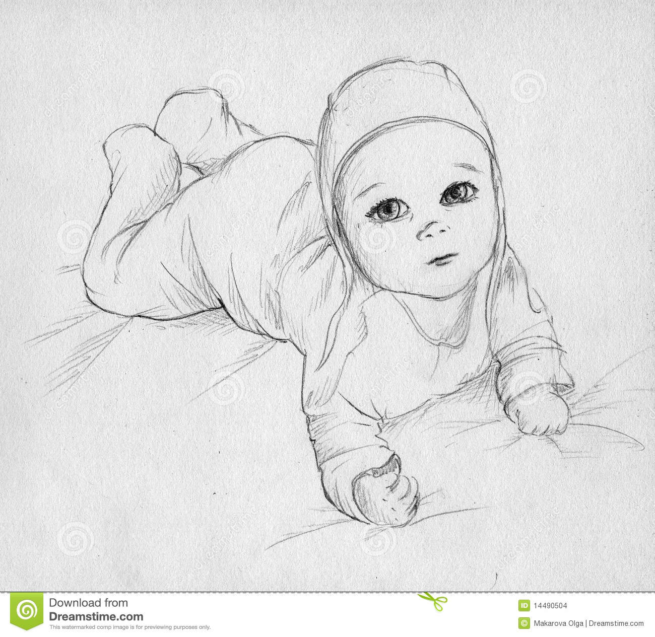 1300x1265 Newborn Baby Girl Sketches Cute Baby Boy Sketches Face Baby Girl - Newborn Sketch