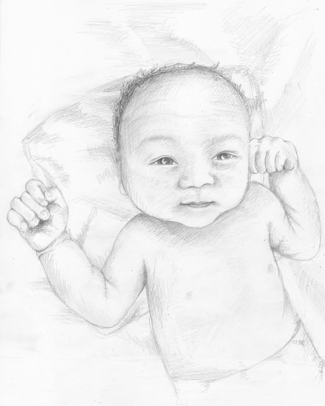1280x1600 Newborn Baby Sketches Newborn Baby Sketches - Newborn Sketch