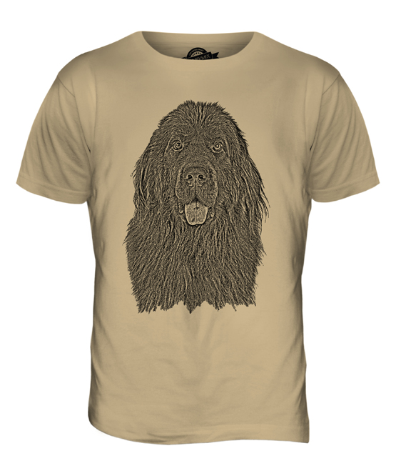 555x666 Newfoundland Sketch Mens Printed T Shirt Top Great Gift For Dog - Newfoundland Sketch